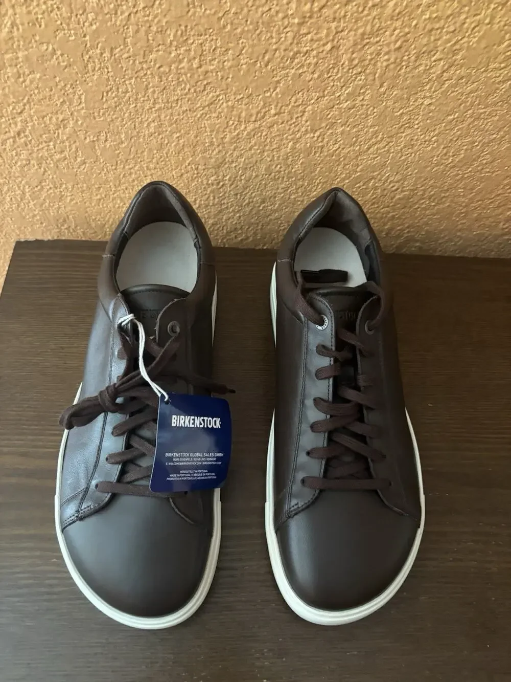 Birkenstock Men’s Bend Low Leather Shoes Size 12 (EU 45) Brown New